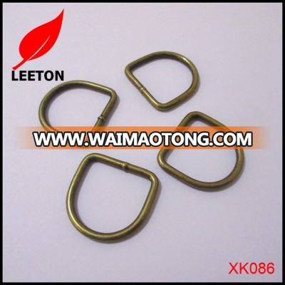 Factory supply 1.0inch 25mm welded anti-brass D ring buckle for bag