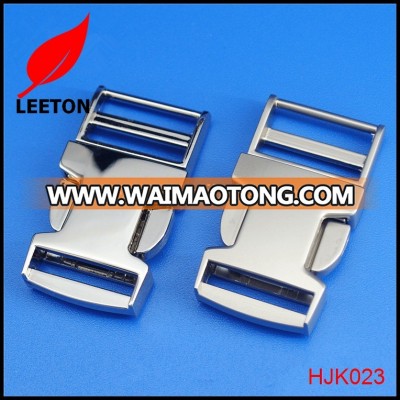 Factory supply  20mm 0.75 inch strong zinc alloy quick side release bag buckle