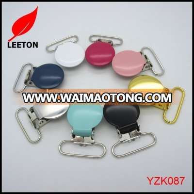 Eco-friendly colored baby metal suspender clips