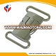 Top shiny nickel metal side release bag insert buckle